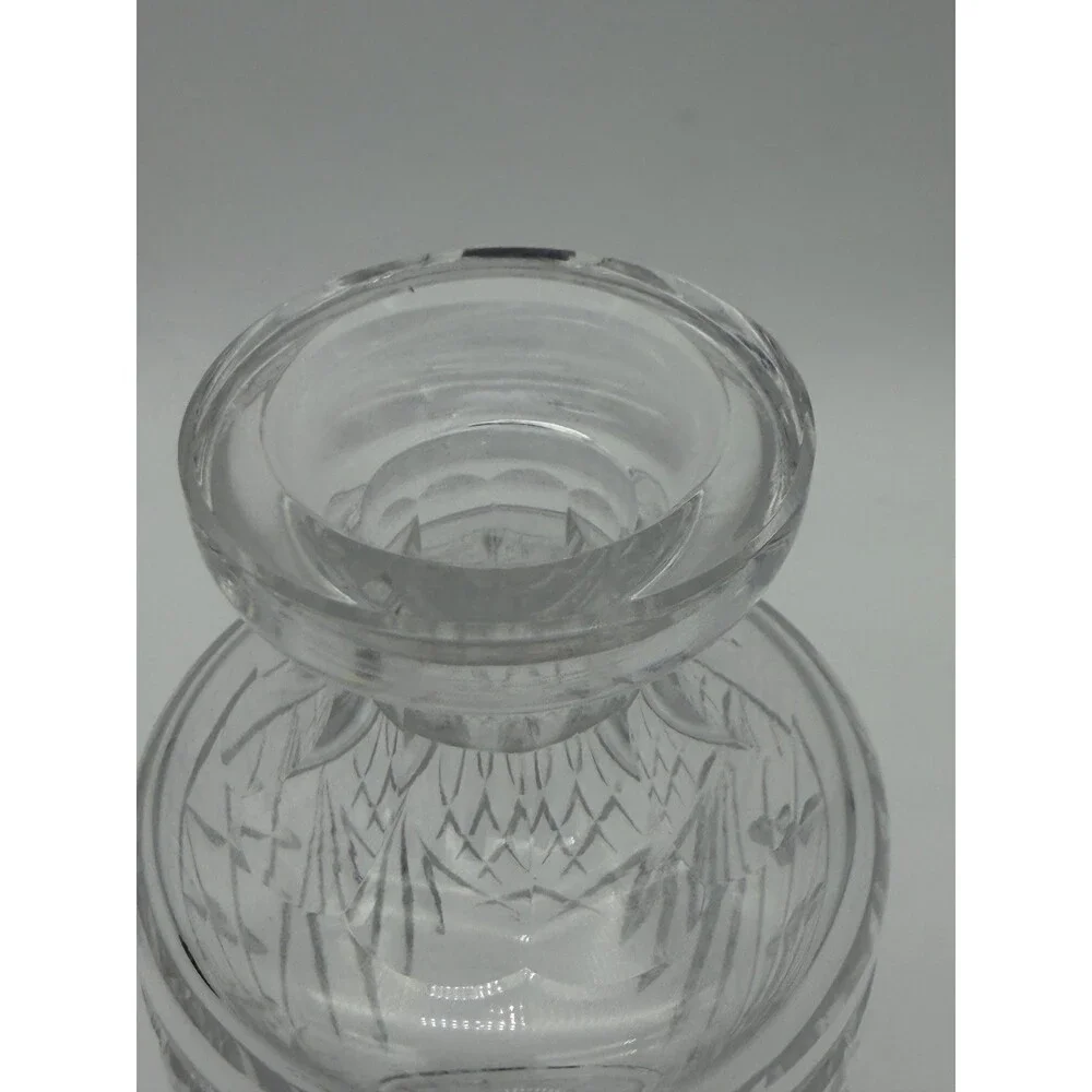 Vintage Waterford Crystal Ireland Cut Glass Etched Spirit Decanter w/Stopper